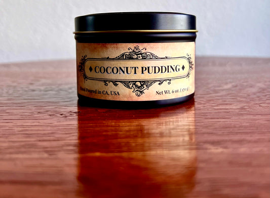 Coconut Pudding  Soy-Blend Wax Candle (8 oz. Tin)