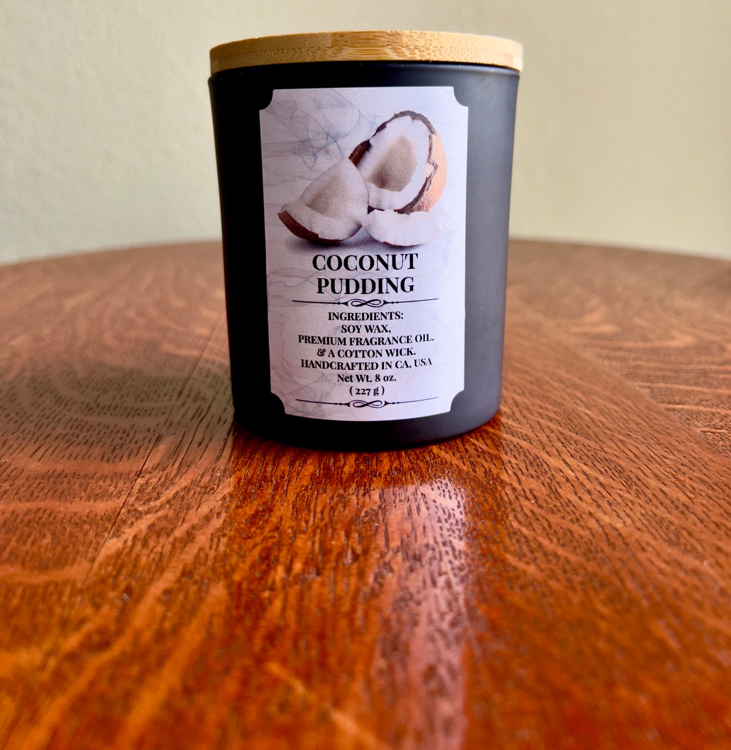 Coconut Pudding  Soy-Blend Wax Candle (10 oz. glass)