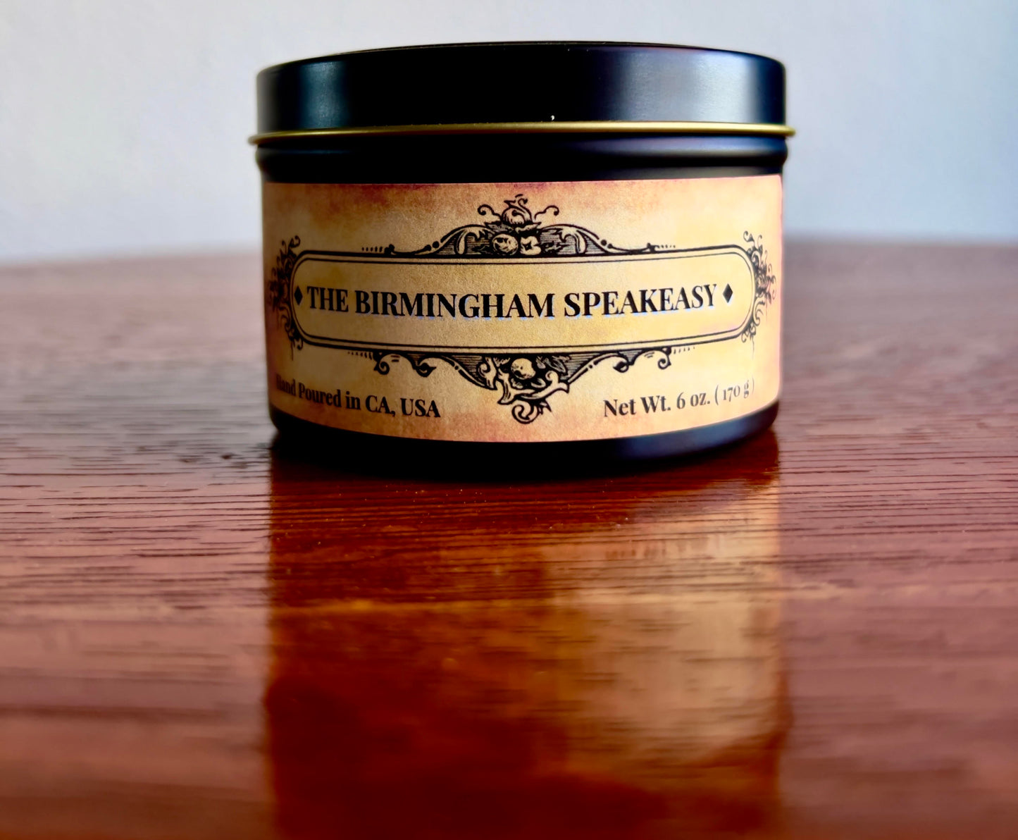The Birmingham Speakeasy Soy-Blend Wax Candle (8 oz. Tin)